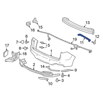 Acura OE - Rear Right Bumper Cover Spacer