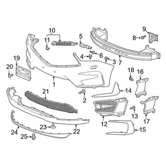 Acura OE - Front Bumper - Bumper & Components