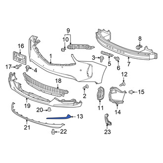 Acura OE - Front Left Bumper Trim