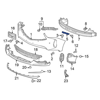 Acura OE - Front Right Bumper Cover Spacer