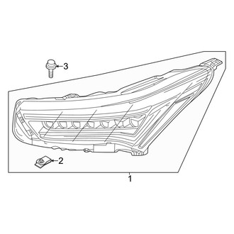 Acura OE - Front Lamps - Headlamp Components
