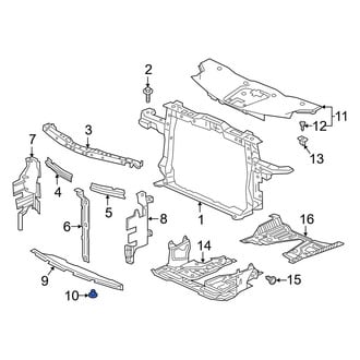 Acura OE - Upper Bumper Cover Retainer