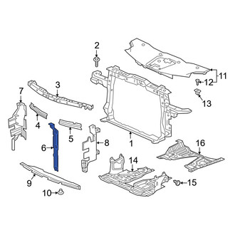 Acura OE - Front Hood Latch Support