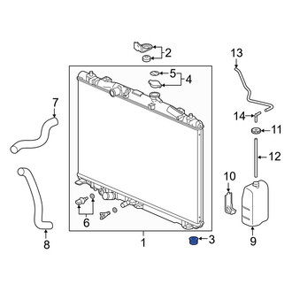 Acura OE - Radiator Insulator