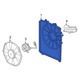 Acura OE - A/C Condenser Fan Shroud