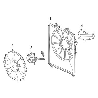Acura OE - Air Conditioner & Heater - Condenser Fan