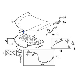 Acura OE - Front Hood Stop Buffer