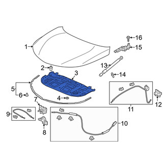 Acura OE - Front Hood Insulation Pad