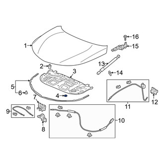 Acura OE - Hood Insulation Pad Clip