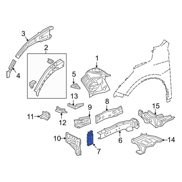 Fender Rail Bracket