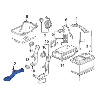 Acura OE - Upper Battery Vent Tube