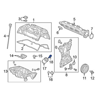 Acura OE - Engine Oil Filter Adapter Stud
