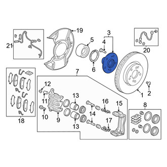 Acura OE - Front Wheel Hub