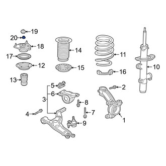 Acura OE - Rear Lower Suspension Control Arm Nut