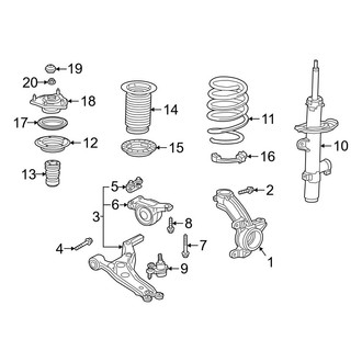 Acura OE - Front Suspension - Suspension Components