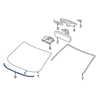 Acura OE - Front Lower Windshield Molding