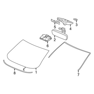 Acura OE - Windshield - Reveal Moldings