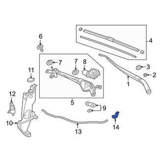 Acura OE - Front Windshield Washer Nozzle