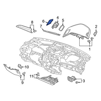 Acura OE - Right Instrument Panel Bezel