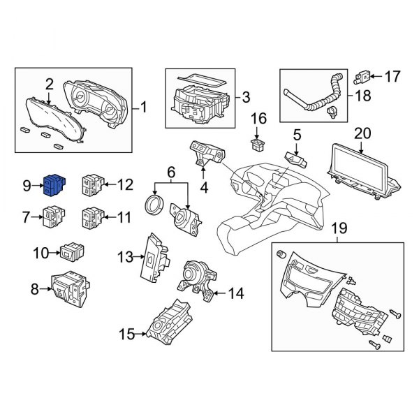 Driver Information Display Switch