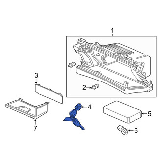 Acura OE - Front Glove Box Lock Kit