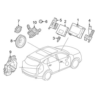 Acura OE - Instrument Panel - Sound System (W/O Navigation System)