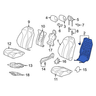 Acura OE - Front Right Seat Back Panel