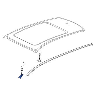 Acura OE - Left Roof Molding Cap