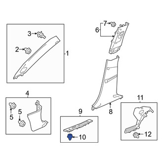 Acura OE - Door Sill Plate Clip