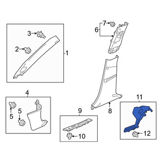 Acura OE - Rear Left Door Sill Plate
