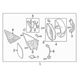 Acura OE - Front Door - Outside Mirrors