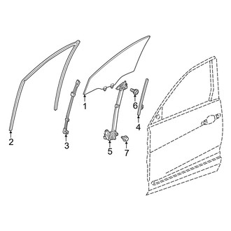 Acura OE - Front Door - Glass & Hardware