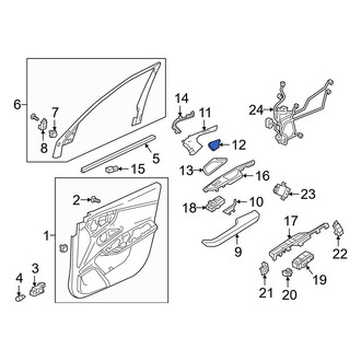 Acura OE - Front Right Interior Door Handle Screw Cap