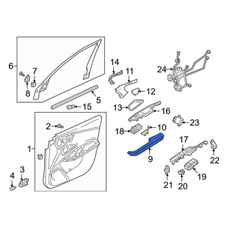 Acura OE - Front Left Door Armrest