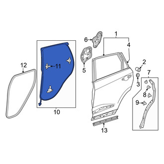 Acura OE - Rear Left Outer Door Seal
