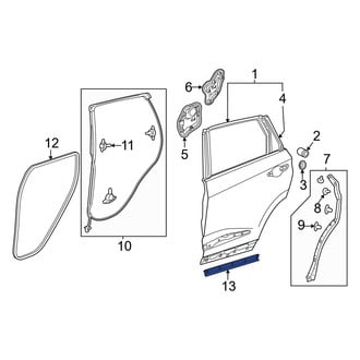 Acura OE - Rear Left Lower Door Shell Seal