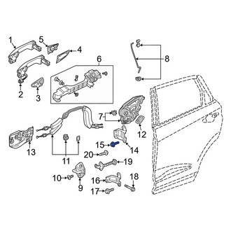 Acura OE - Upper Door Hinge Bolt