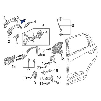 Acura OE - Front Right Exterior Door Handle Cover
