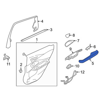 Acura OE - Front Left Door Armrest