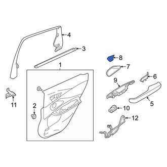 Acura OE - Front Right Interior Door Handle Screw Cap