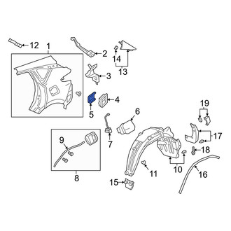 Acura OE - Quarter Panel Vent Gasket