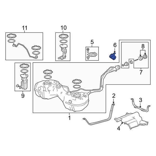 Fuel Tank Strap Bracket