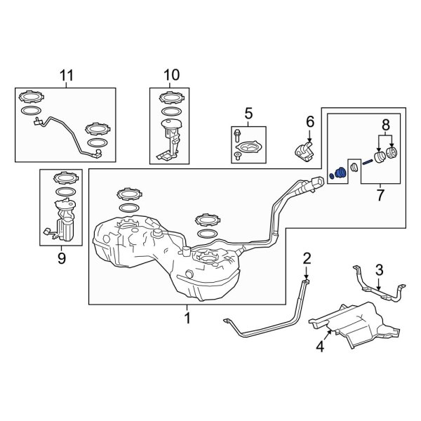 Acura OE 17675TG7A01 - Fuel Filler Neck Adapter