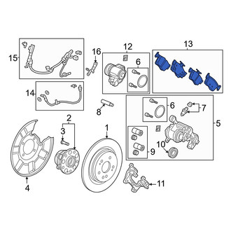 Acura OE - Rear Disc Brake Pad Set