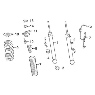 Acura OE - Rear Suspension - Shocks & Components (FWD)