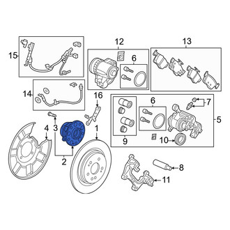 Acura OE - Rear Wheel Bearing and Hub Assembly