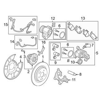 2025 Acura RDX Brake Dust Shields & Backing Plates — CARiD.com