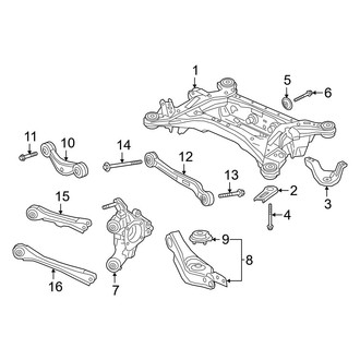 Acura OE - Rear Suspension - Suspension Components (AWD)