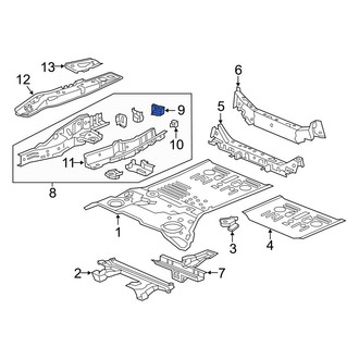 Acura OE - Rear Left Frame Rail End