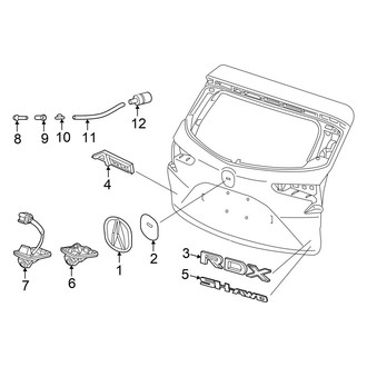 Acura OE - Lift Gate - Exterior Trim